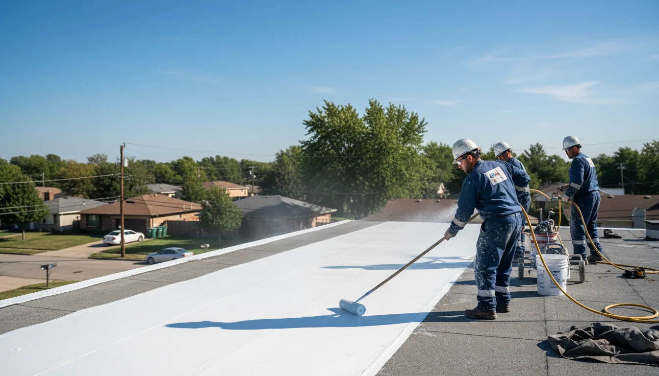 Commercial roof coating in Colorado near me